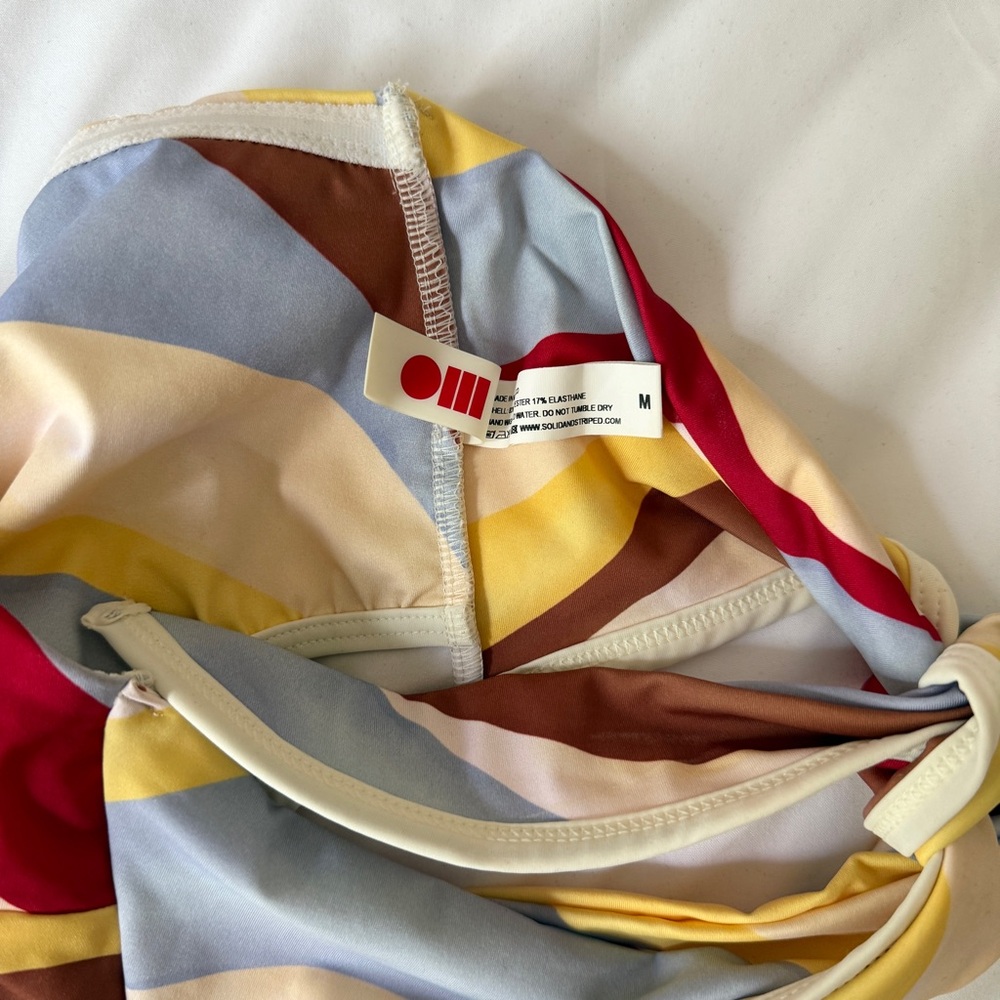 Solid & Striped Multicolor Bikini Top - image 3